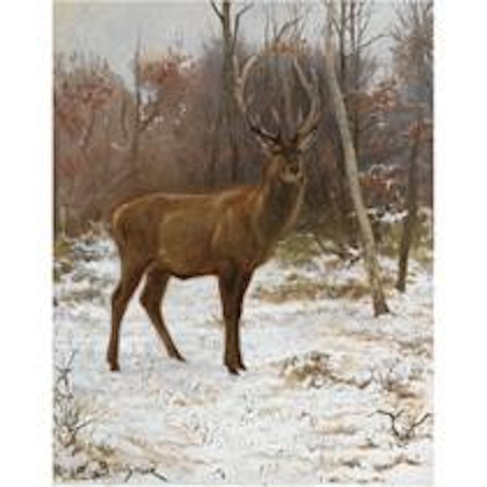 Cerf À Dix Cors Aux Aguets (A Stag With Ten Tynes, On The Watch) by Rosa Bonheur