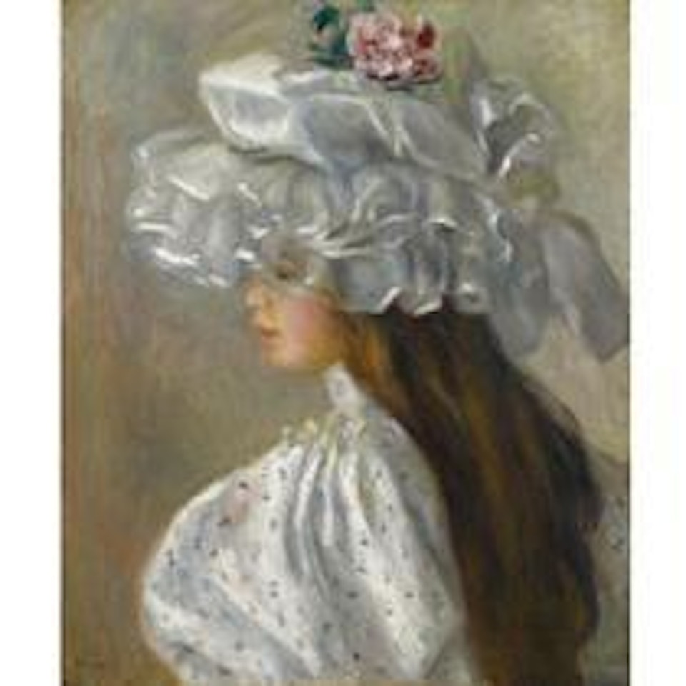 Femme Au Chapeau Blanc by Pierre-Auguste Renoir