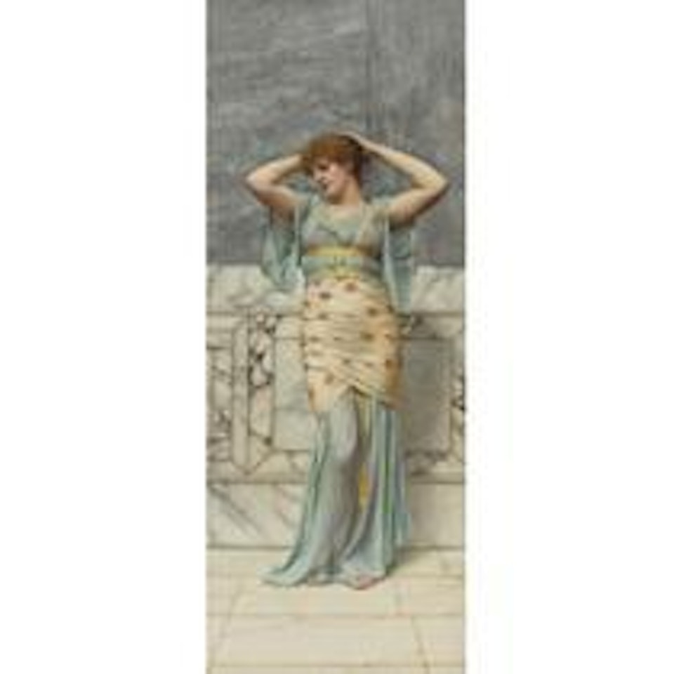 Beauty In A Marble Room by JOHN WILLIAM GODWARD, R.B.A.