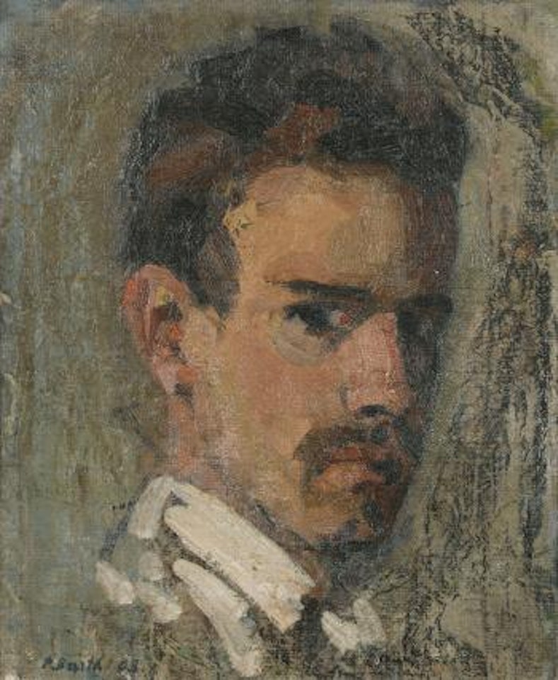 Selbstporträt. by Paul Basilius Barth