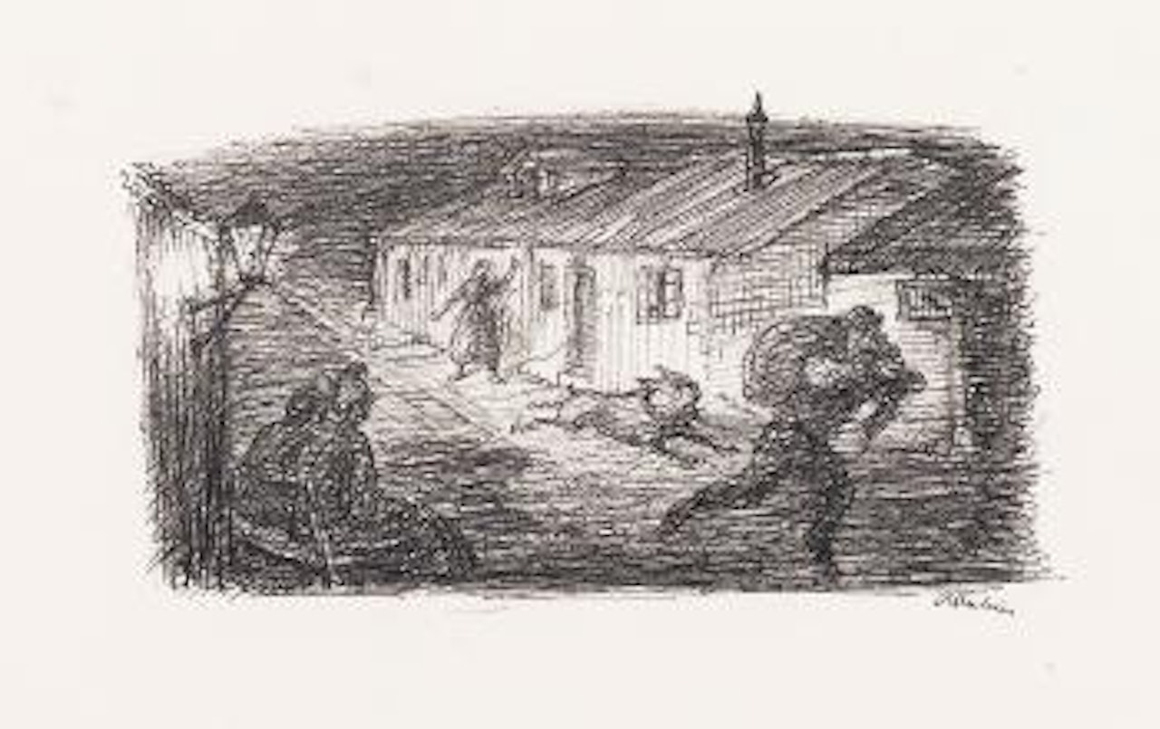 Nächtlicher Lärm. by Alfred Kubin