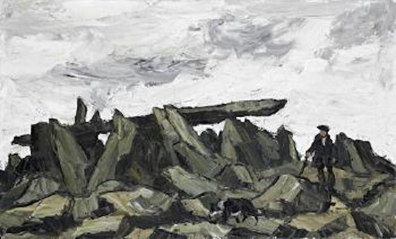 Rocks on Glyder Fach by Kyffin Williams