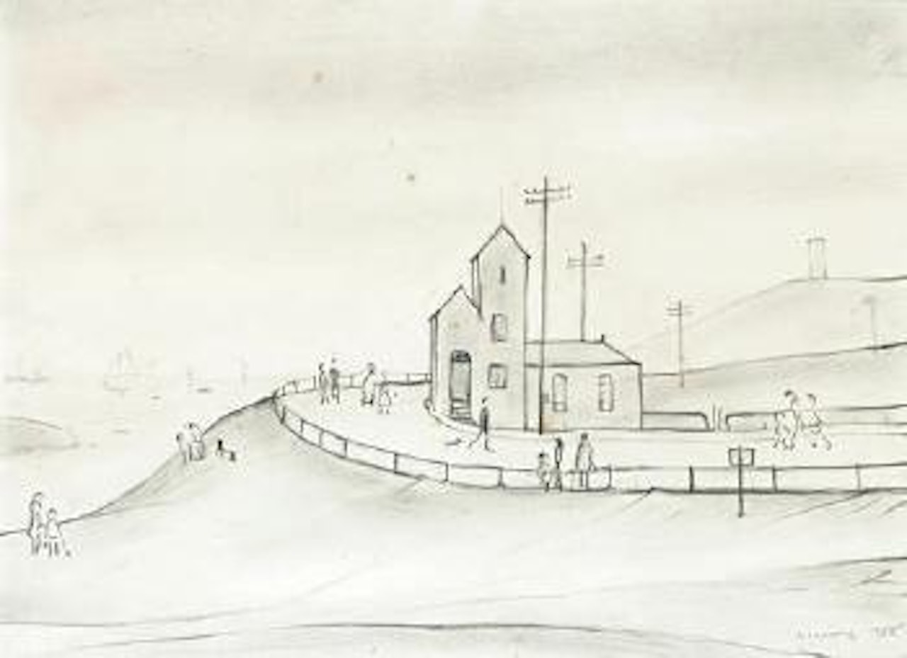 At the seaside by Laurence Stephen Lowry