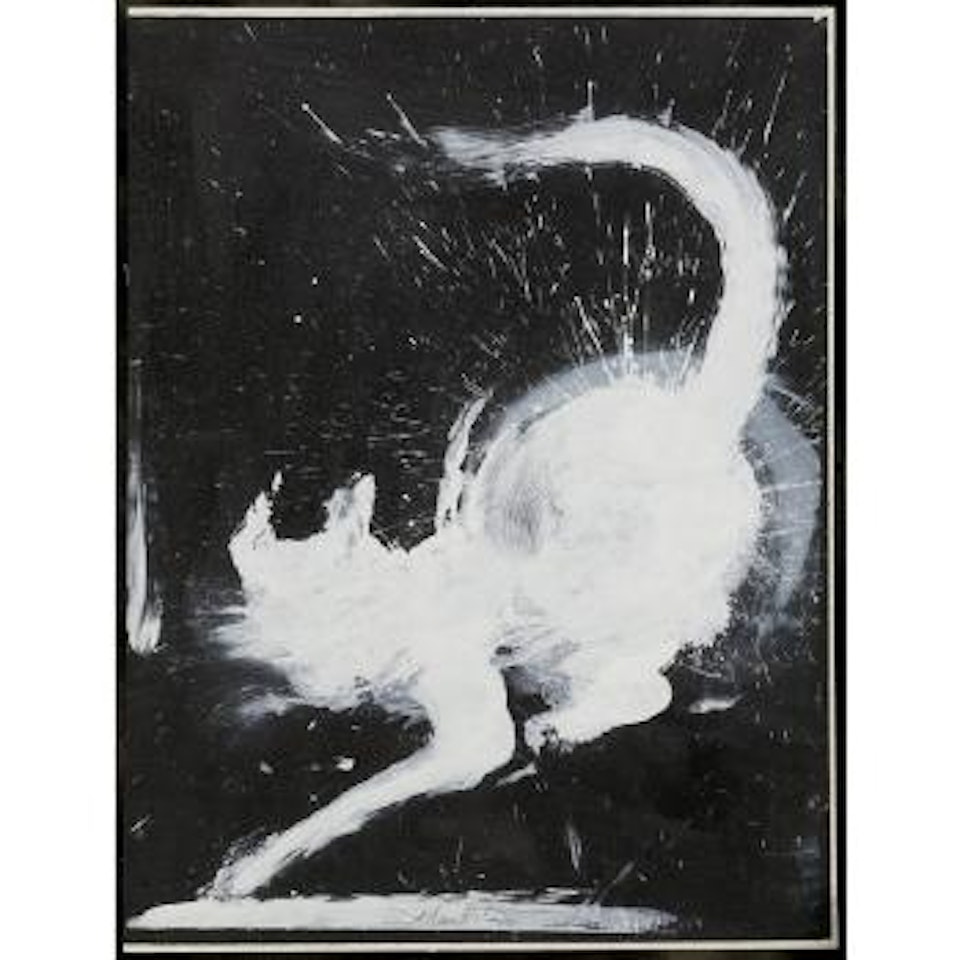 Untitled (shadow cat) by Richard Hambleton