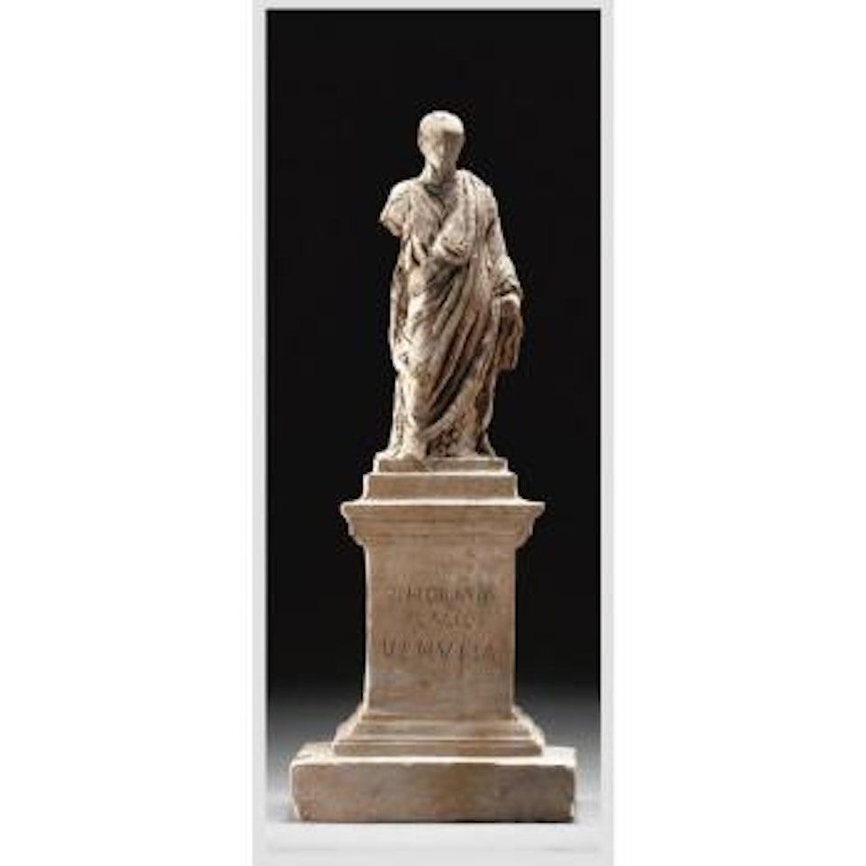 A Terracotta Modello For A Monument by Ercole Rosa
