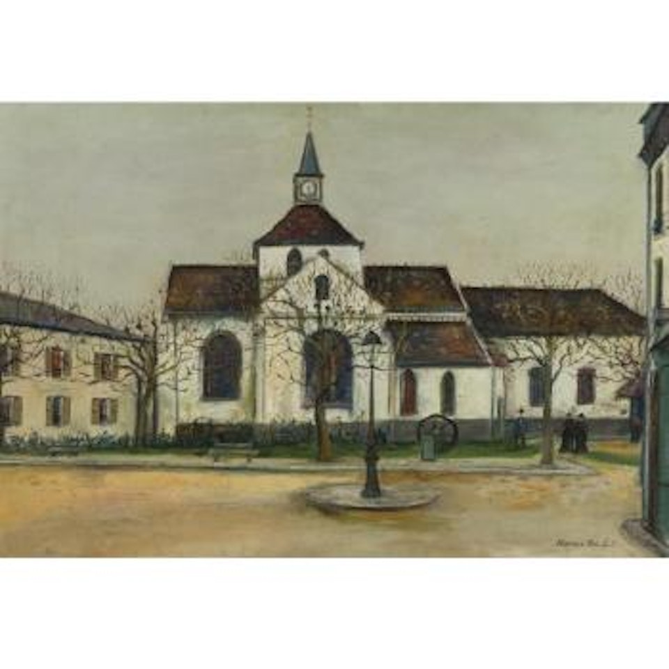 Église D'aulnay-sous-bois (Seine-saint-denis) by Maurice Utrillo