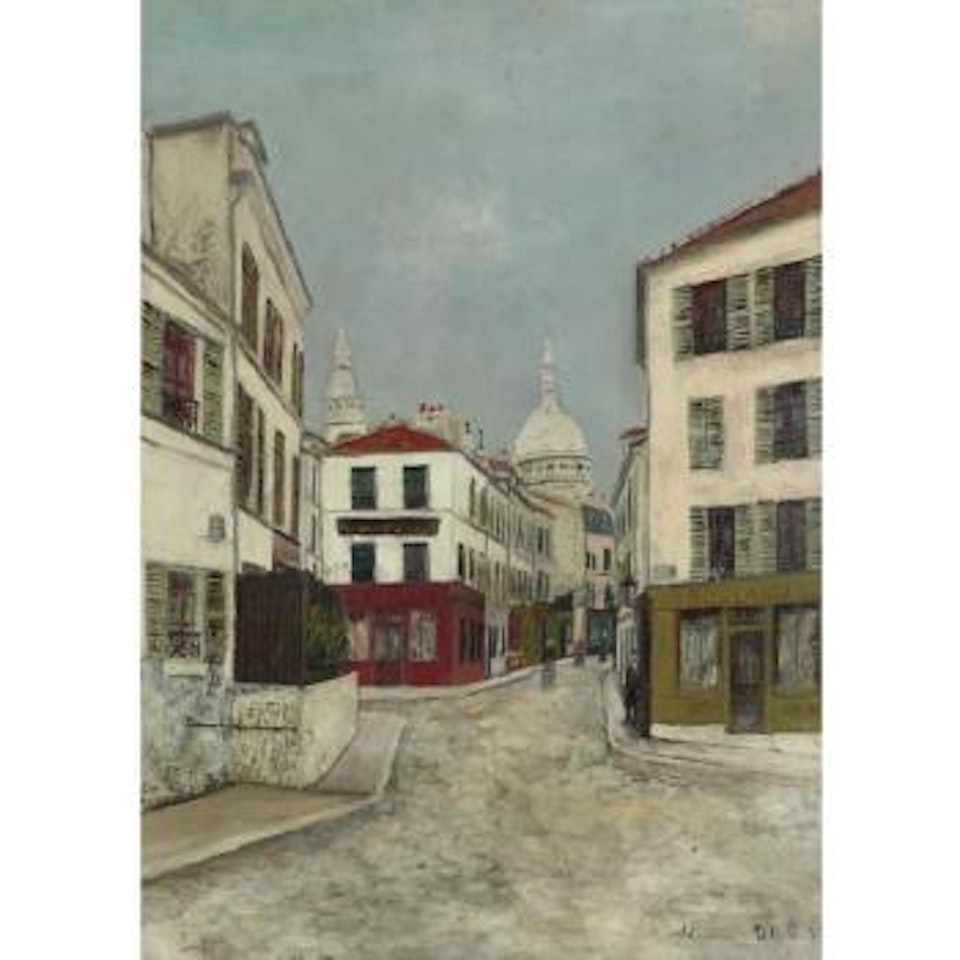 La Rue Norvins À Montmartre by Maurice Utrillo
