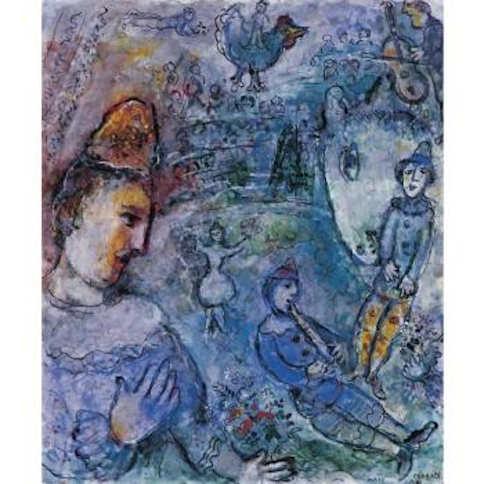 Le Clown Au Cirque by Marc Chagall