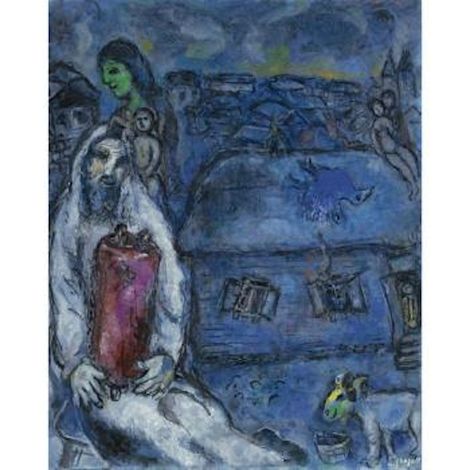 Juif À La Thora by Marc Chagall