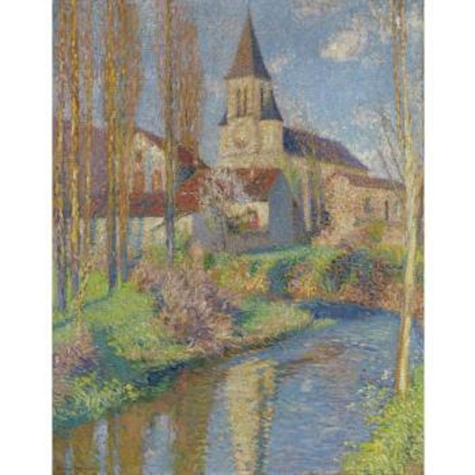 L'école Et L'église De Labastide-du-vert by Henri Jean Guillaume Martin