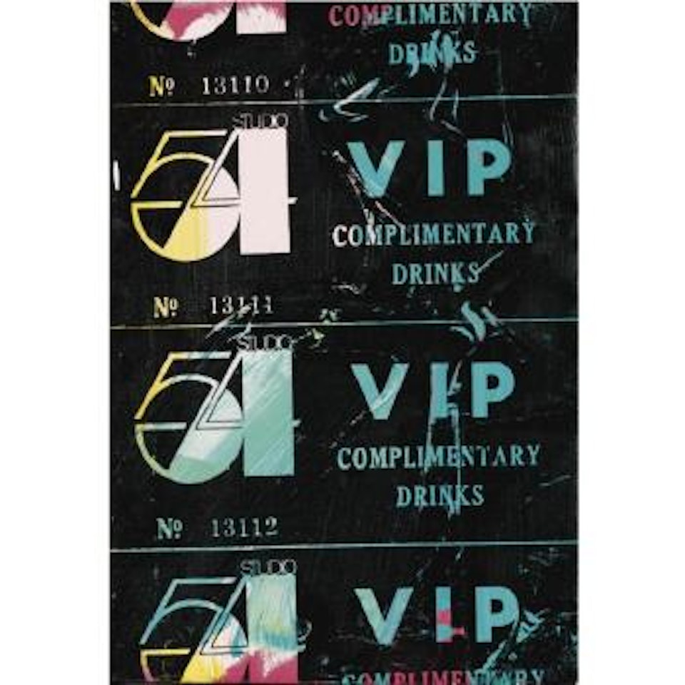 Vip Ticket (Studio 54) by Andy Warhol