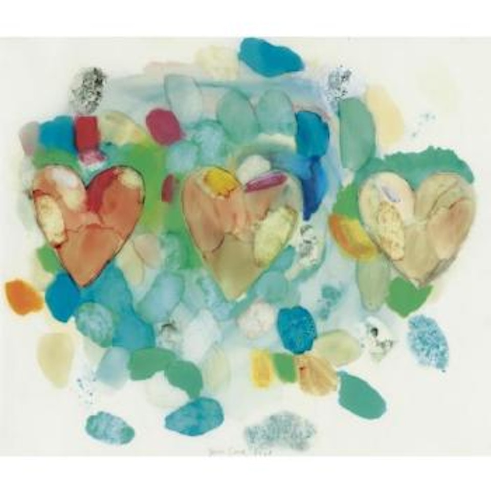 Three Hearts by Jim Dine