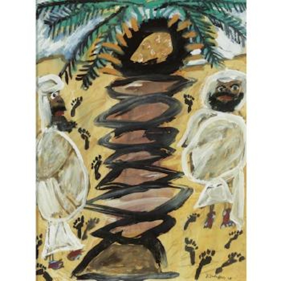 Palmier Et Deux Arabes by Jean Dubuffet