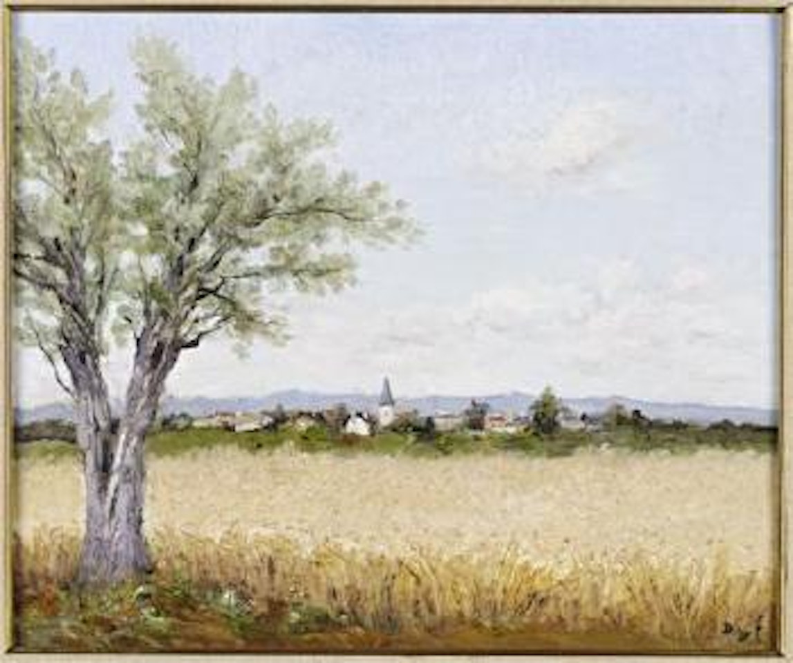 Champs de Ble a Saules by Marcel Dyf