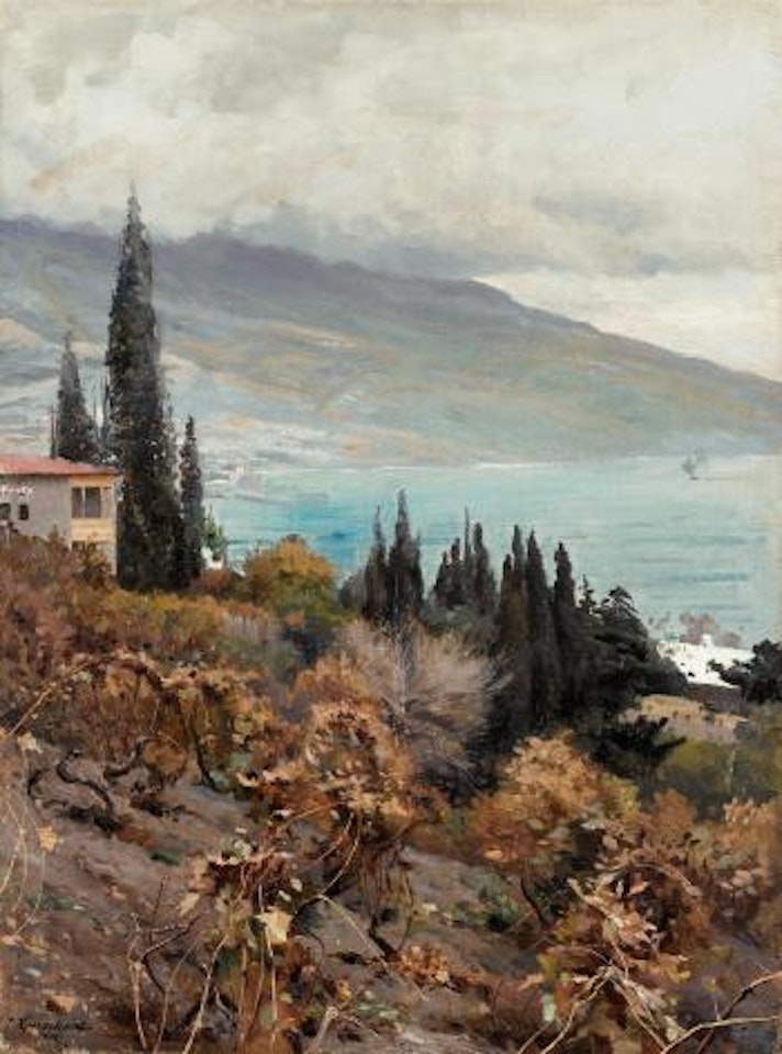 Autumn, at the vineyards of Zheltyshev by Jossif Kratschowski
