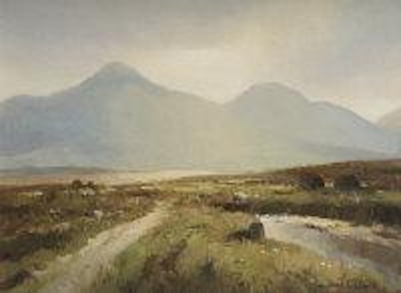 Morning light, Inagh Valley, Connemara by Maurice Canning Wilks
