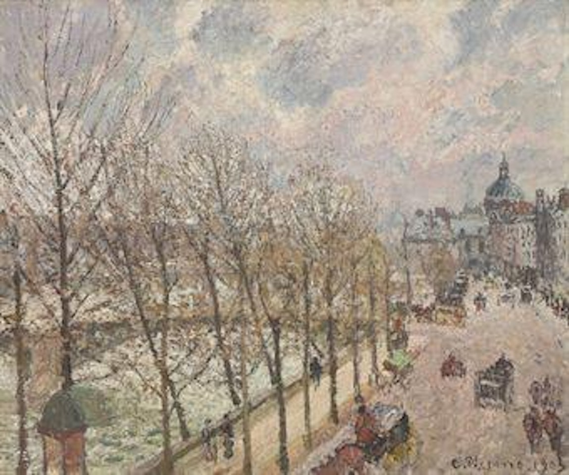 Le Quai Malaquais et l'Institut by Camille Pissarro