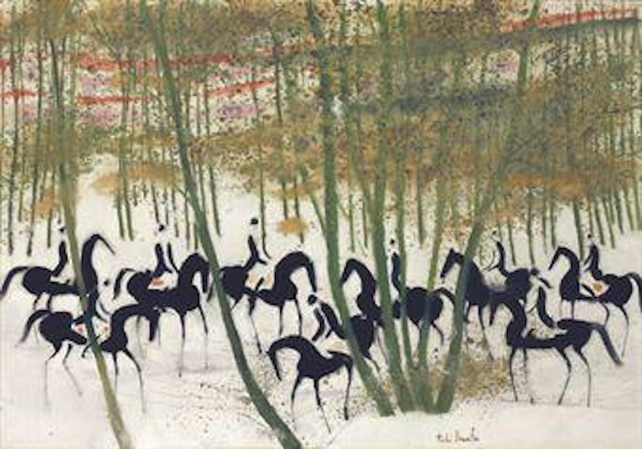 Cavaliers sur la neige by André Brasilier
