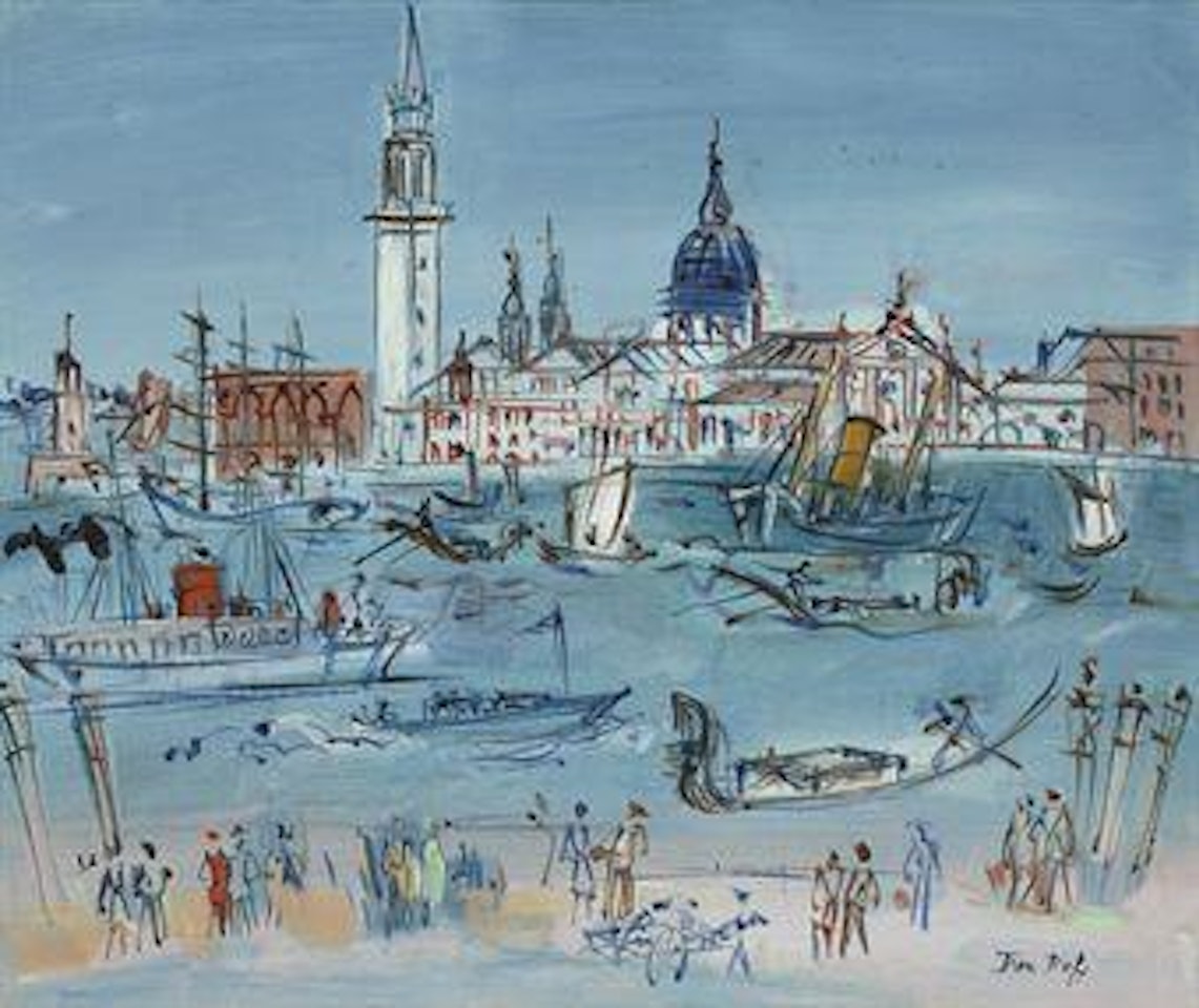 Venise, le bassin de Saint-Marc by Jean Dufy