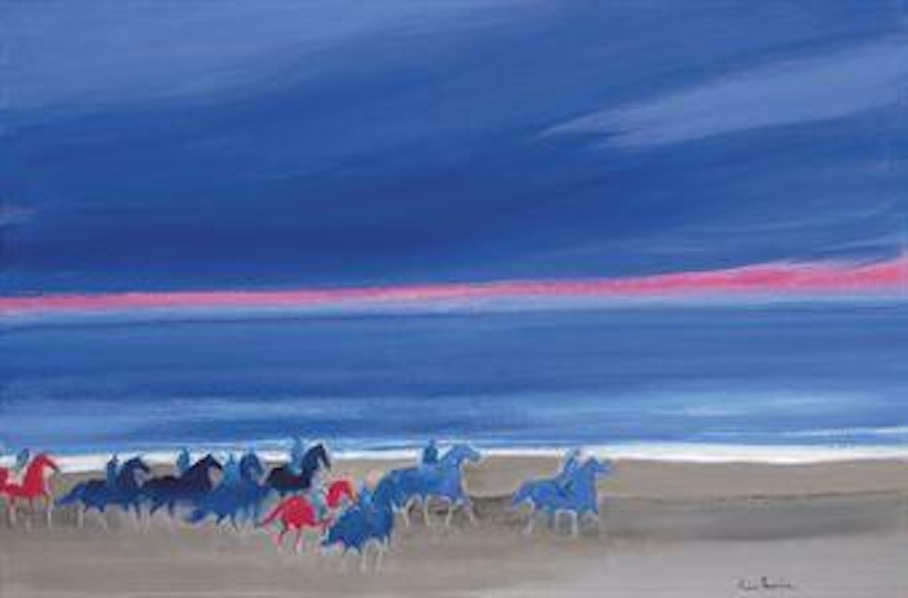 Plage normande by André Brasilier