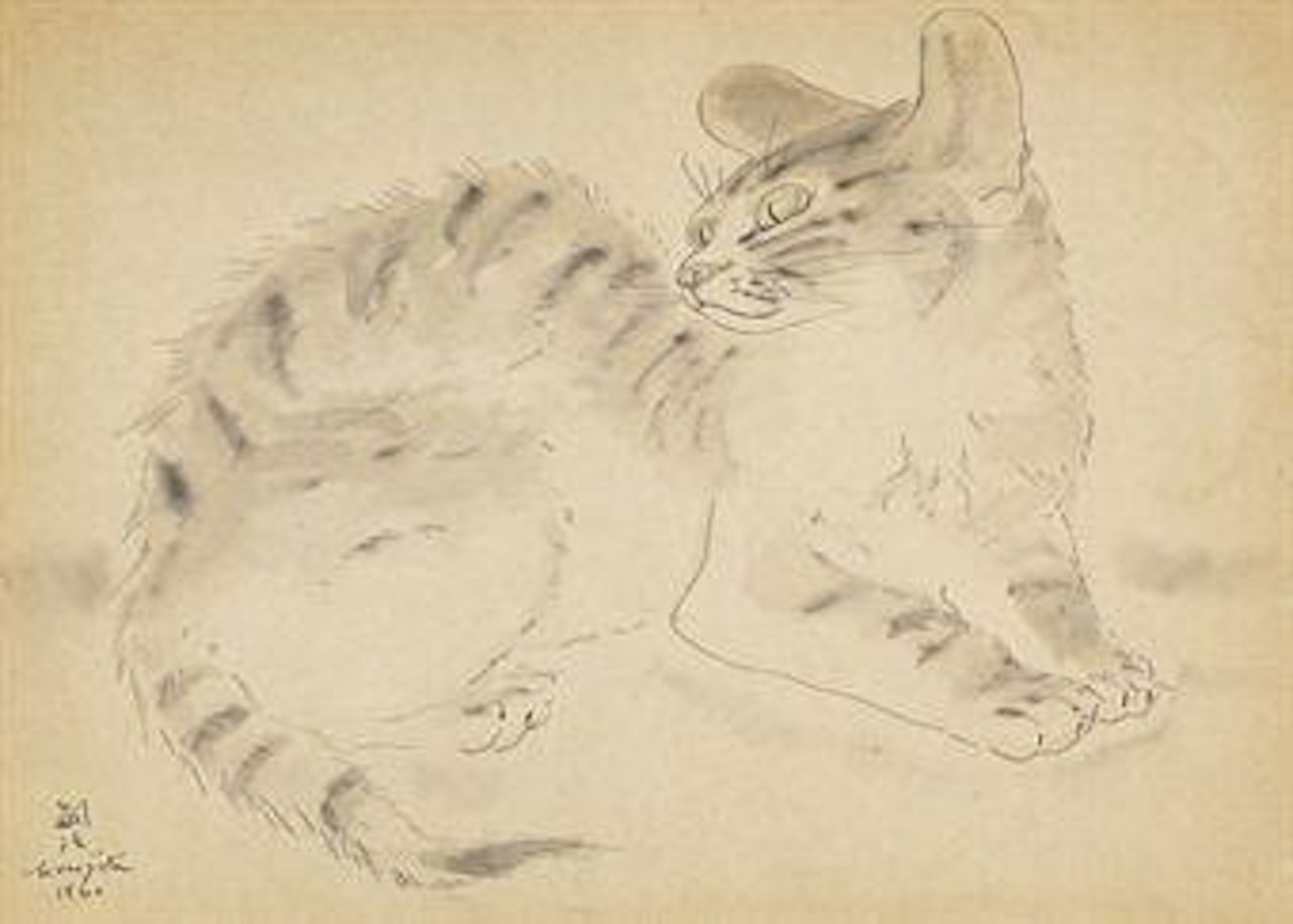 Le Chat by Leonard Tsuguharu Foujita