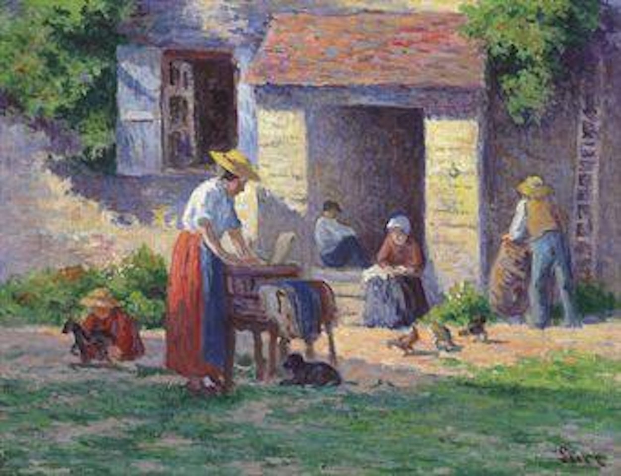 La ferme à Bessy-sur-Cure by Maximilien Luce