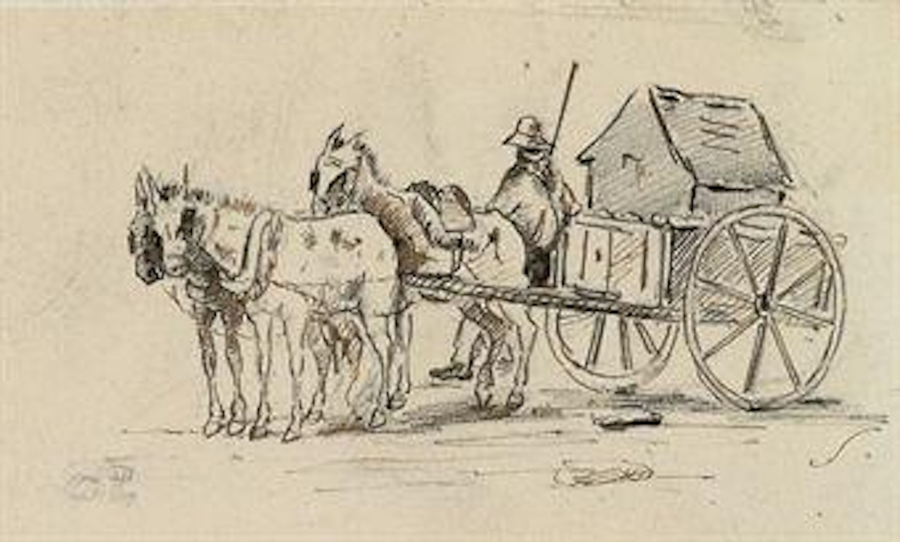 Etudes (recto and verso) by Camille Pissarro