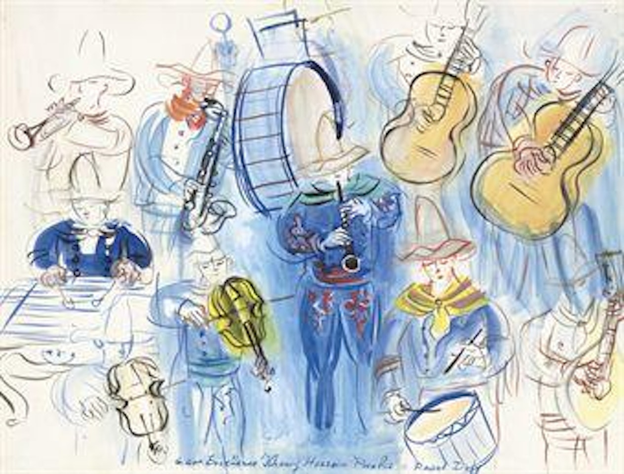 Le concert mexicain by Raoul Dufy