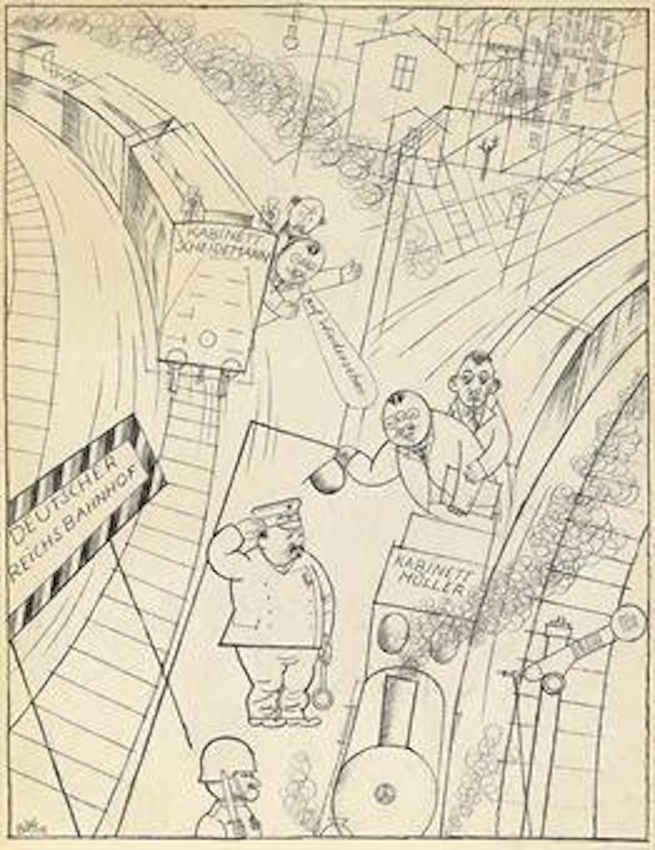 Republikanischer Bahnhof by George Grosz
