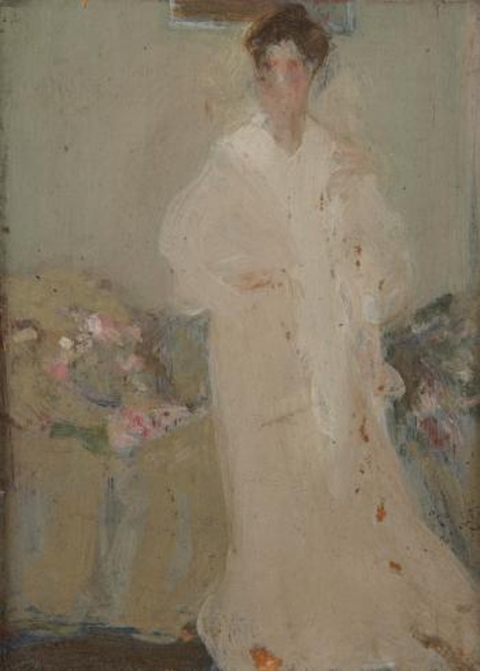 Lady in white by John Duncan Fergusson