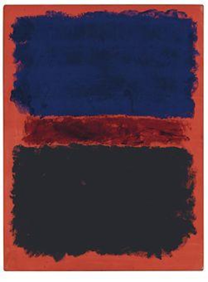 Blue, Red, Black on Red by Mark Rothko