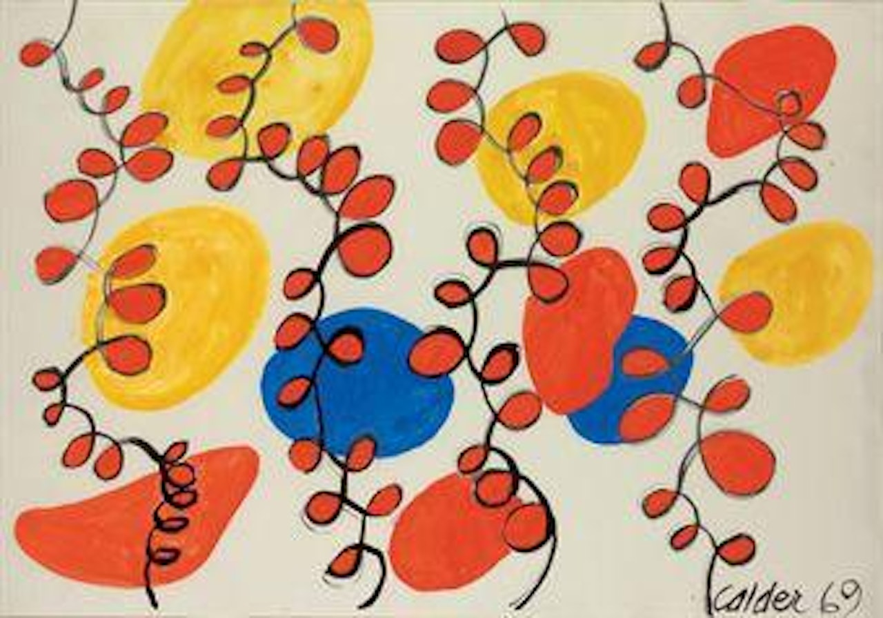 Many Red Loops by Alexander Calder