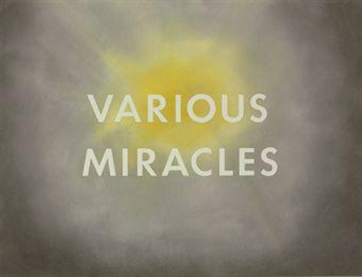 Various Miracles by Ed Ruscha