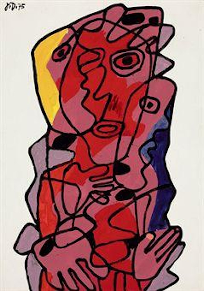Effigie incertaine XXXIV by Jean Dubuffet