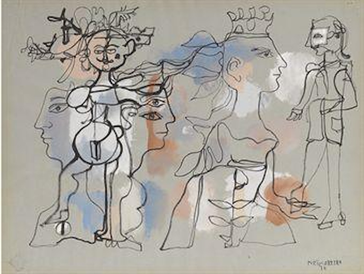 Untitled (from the Carnival Series) by René Portocarrero