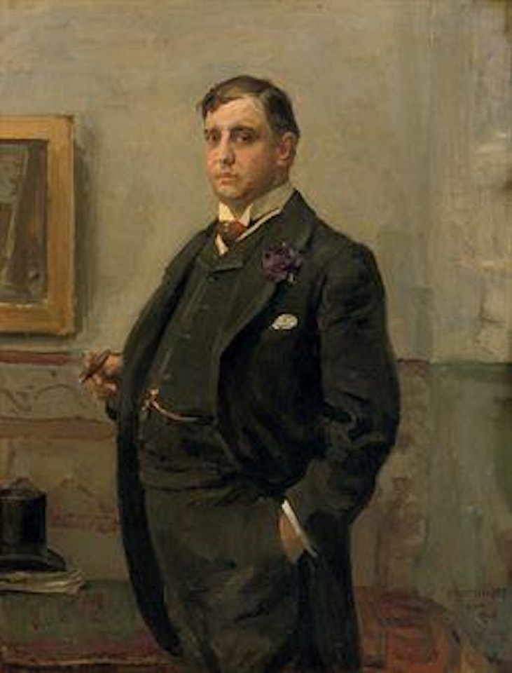 A portrait of Mr HJ van Ogtrop (1866-1914) by Isaac Israels