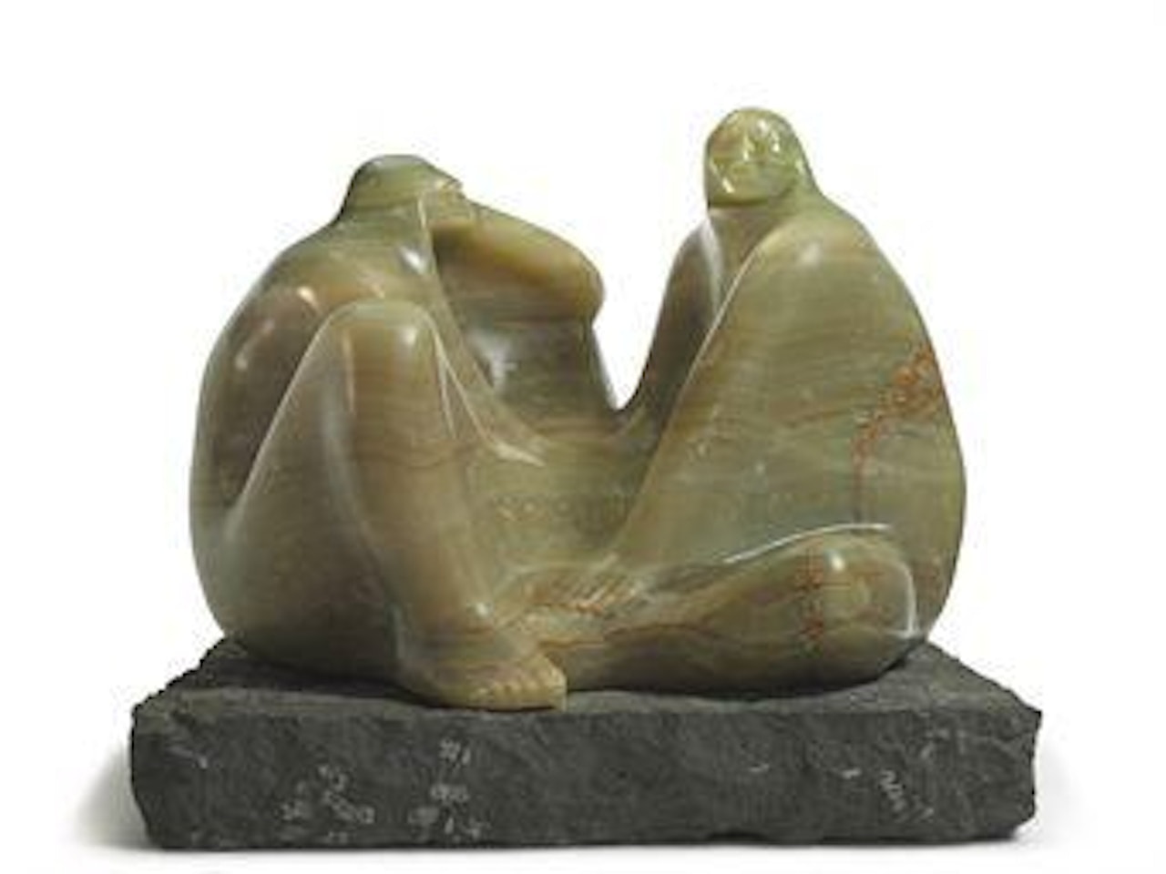 Madre e Hija Sentadas by Francisco Zuñiga