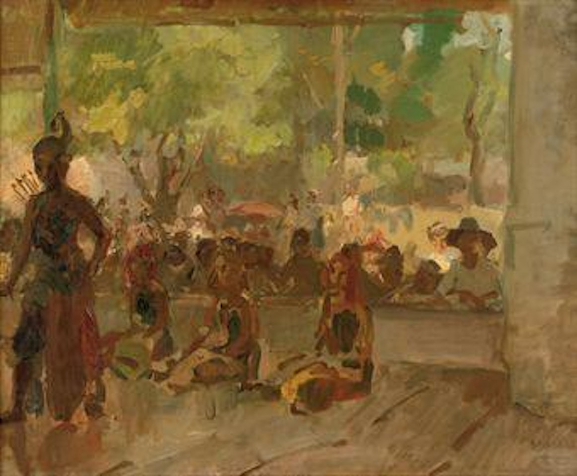 In the Pendopo: a Javanese dance performance by Isaac Israels