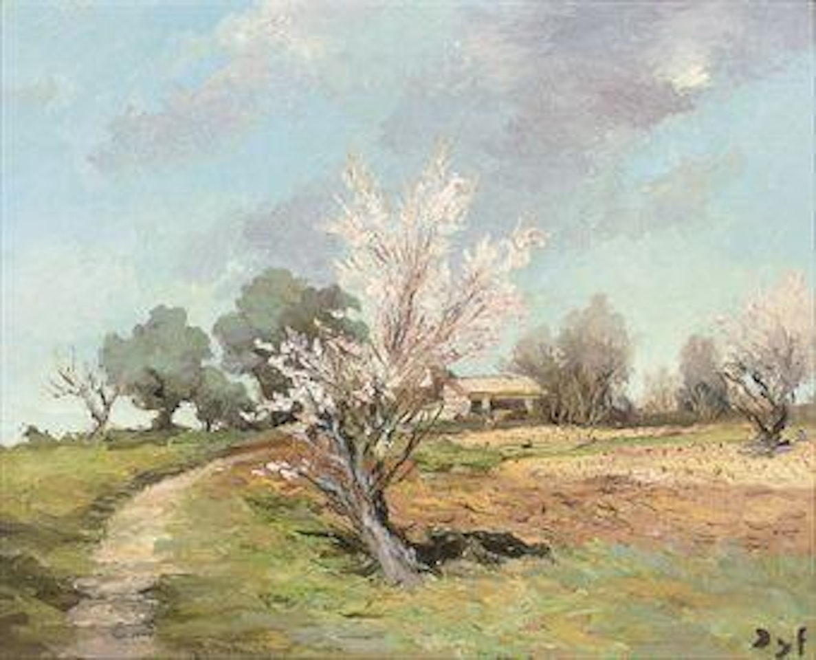 Amandier en fleurs by Marcel Dyf