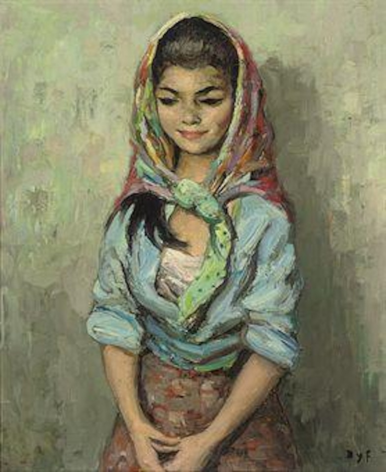Gitane à l'echarpe by Marcel Dyf