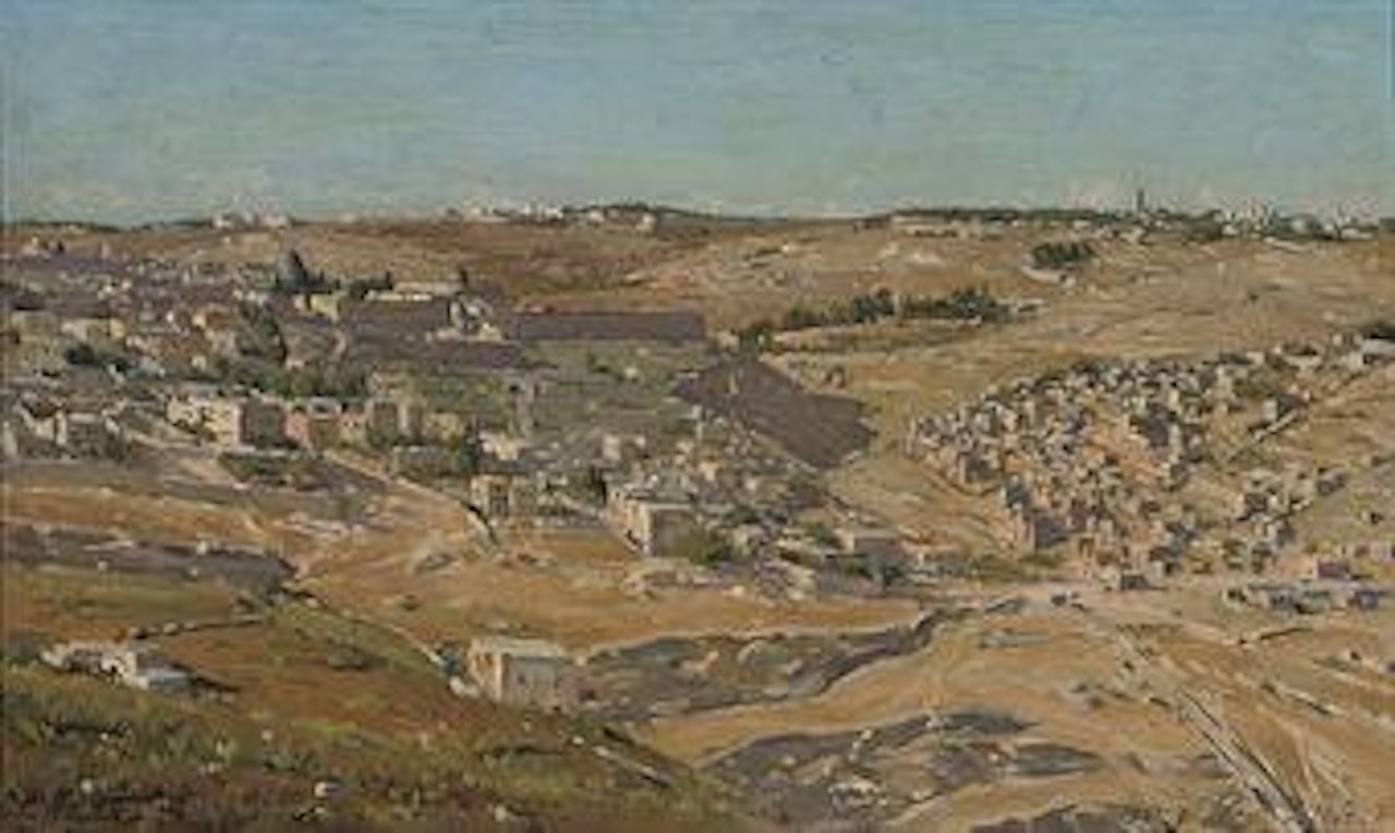 View of Jerusalem from the Hill of Evil Counsel by Ludwig Blum