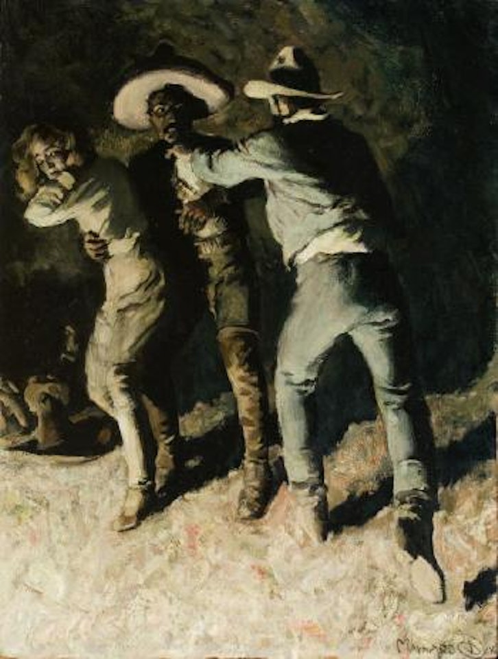Western story illustration by Maynard Dixon