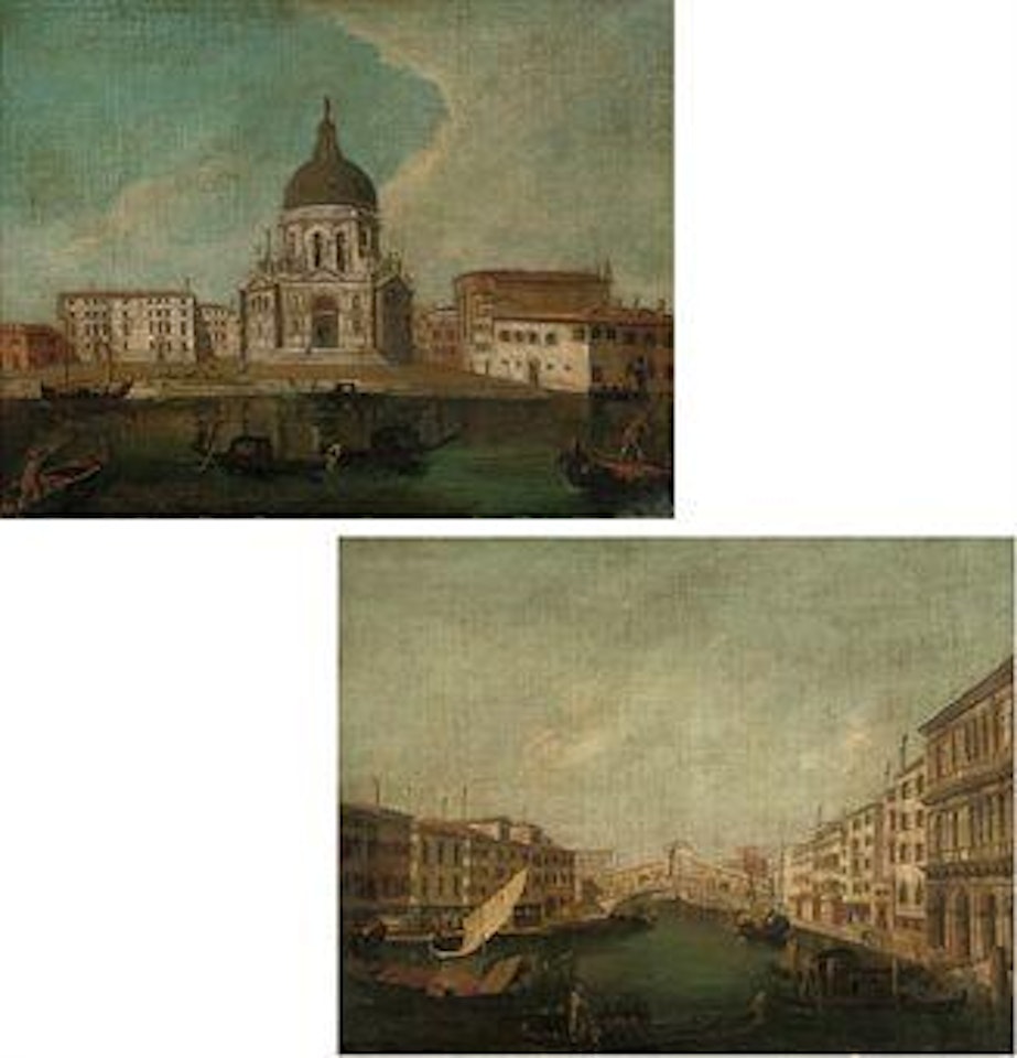 The Grand Canal, Venice, with the Santa Maria della Salute. The Grand Canal, Venice, looking towards the rialto bridge by Michele Marieschi