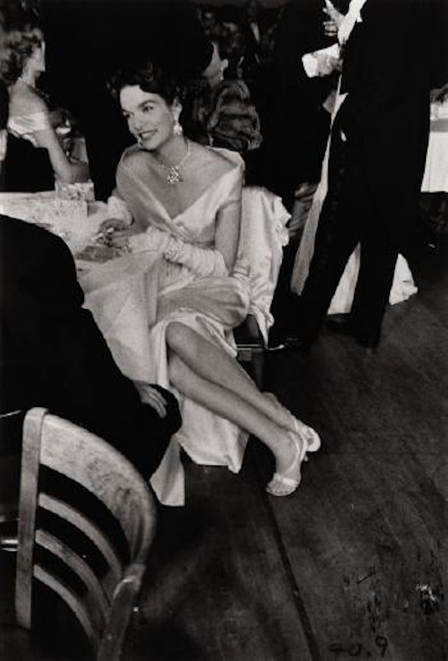 Gloria Case in Opera Club During Intermission on Opening Night of Season at the Metropolitan Opera House, NYC by Robert Frank