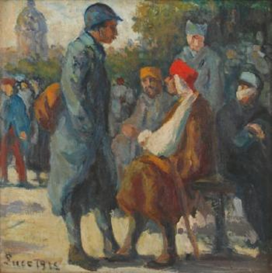 Soldats de retour du front by Maximilien Luce