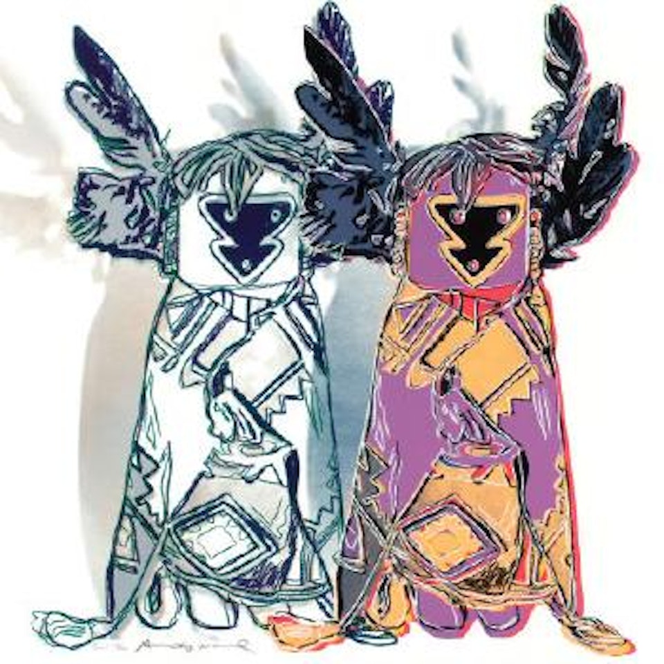 Kachina Dolls from the Cowboys and Indians Portfolio by Andy Warhol