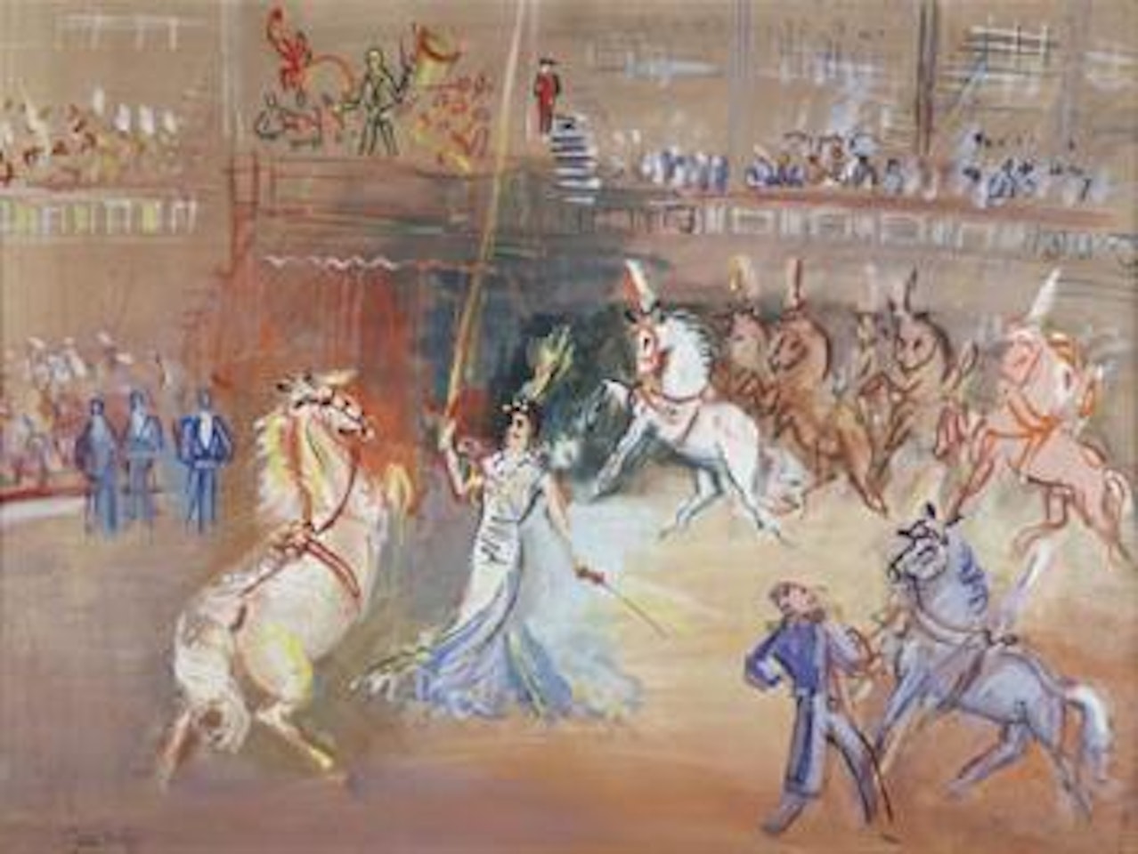 Chevaux en liberte by Jean Dufy