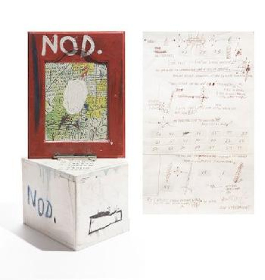 Two works: Nod and Untitled by Jean-Michel Basquiat