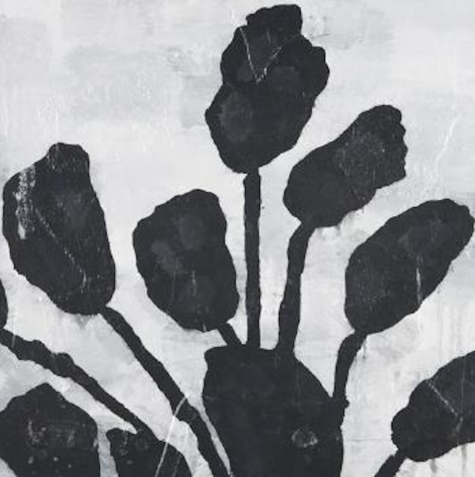 Untitled (Black Flowers) by Donald Baechler