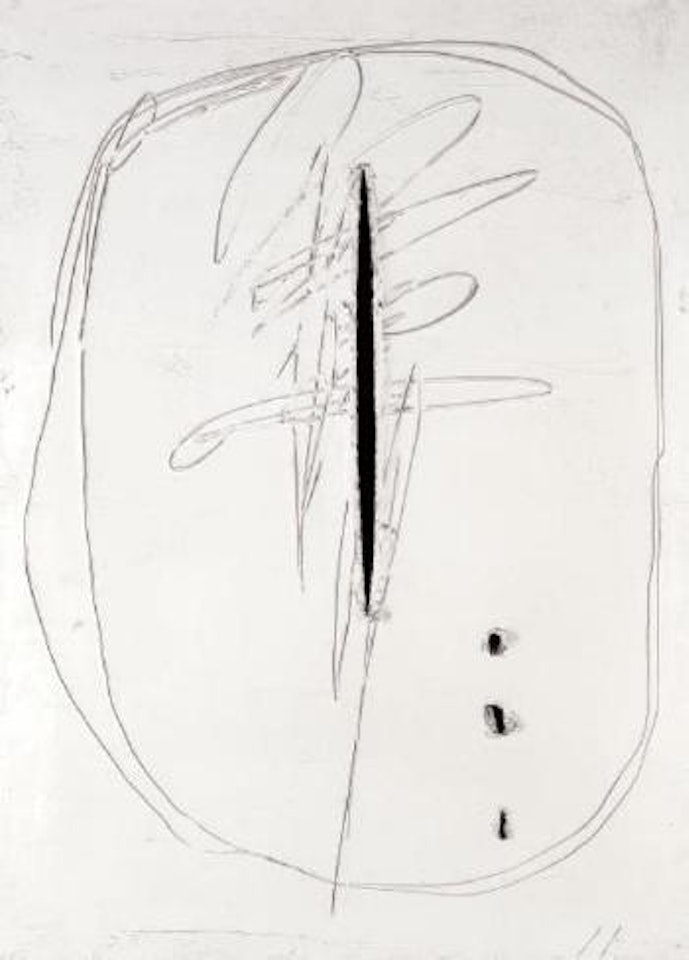 Concetto spaziale by Lucio Fontana